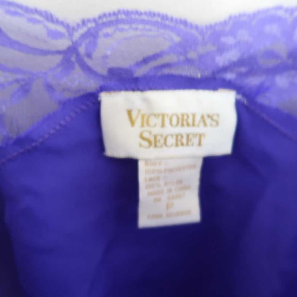 Vintage Victoria’s Secret gold label purple lace … - image 2