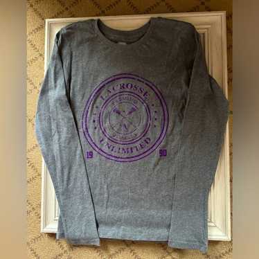 Vintage Lacrosse Unlimited mid weight  gray long … - image 1