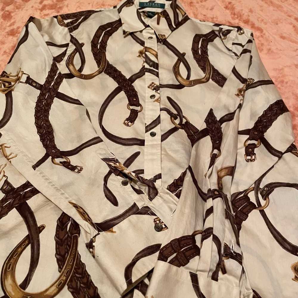 Vintage Lauren Ralph Lauren equestrian shirt - image 10