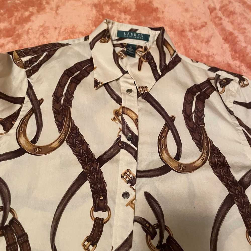 Vintage Lauren Ralph Lauren equestrian shirt - image 12