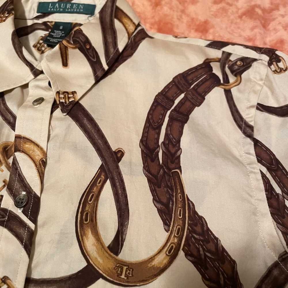 Vintage Lauren Ralph Lauren equestrian shirt - image 9