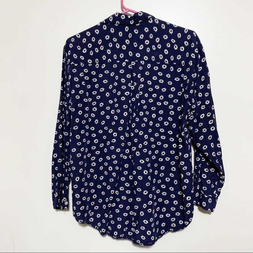 Vintage 90s Gap Daisy Print Blouse S - image 4