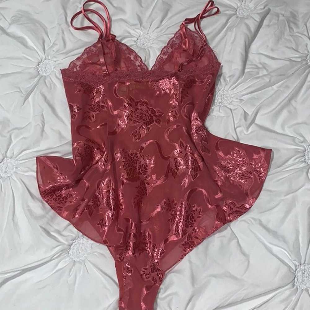 Victoria's Secret Women Satin Teddy Bodysuit Purp… - image 3