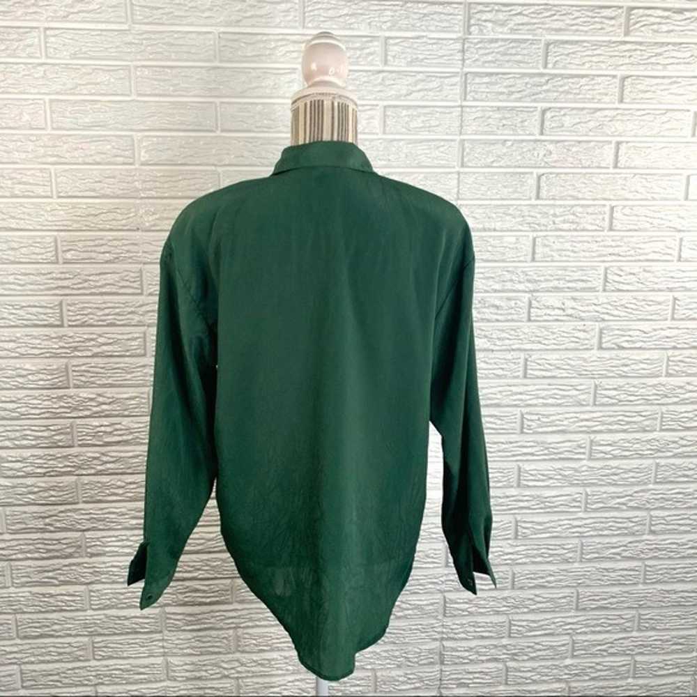 Vtg Impressions Green Button Up Shirt - image 6