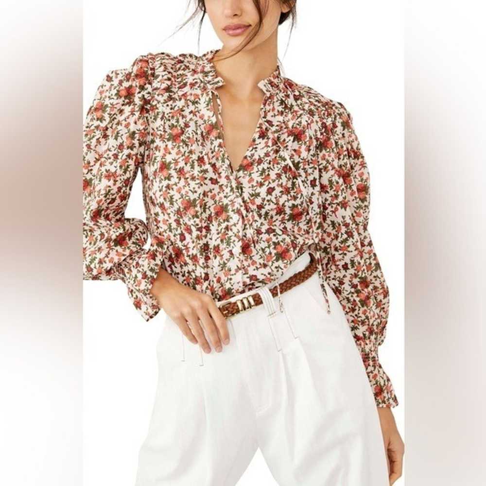 FREE PEOPLE • Meant To Be Blouse in Vintage Combo - image 1