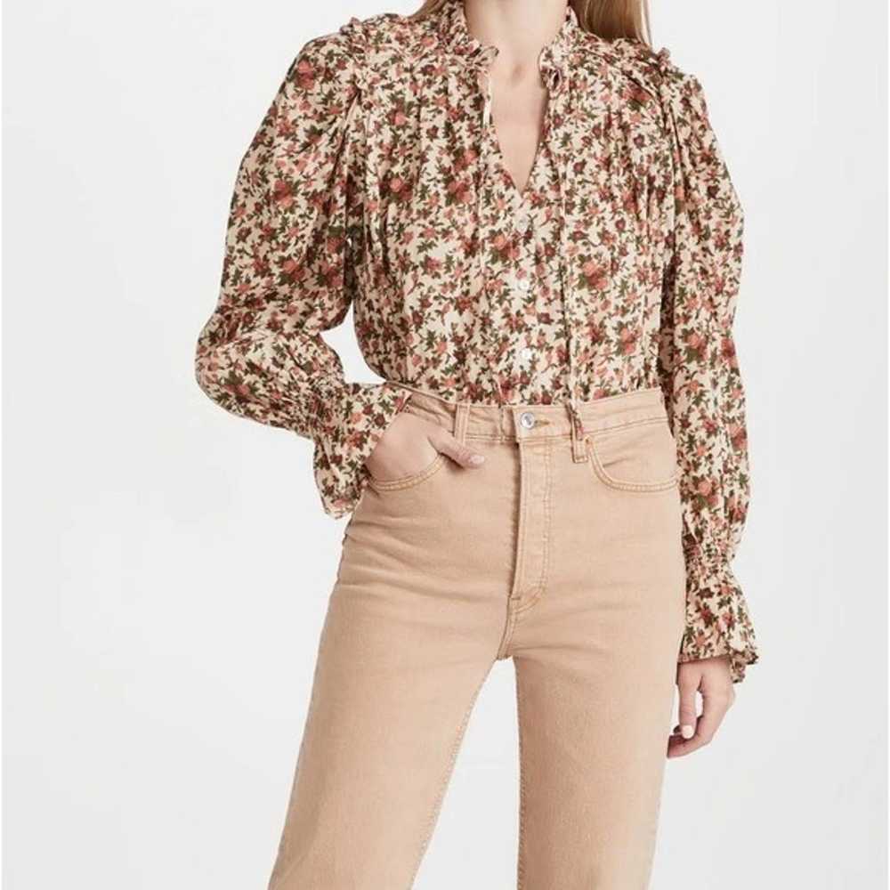 FREE PEOPLE • Meant To Be Blouse in Vintage Combo - image 4