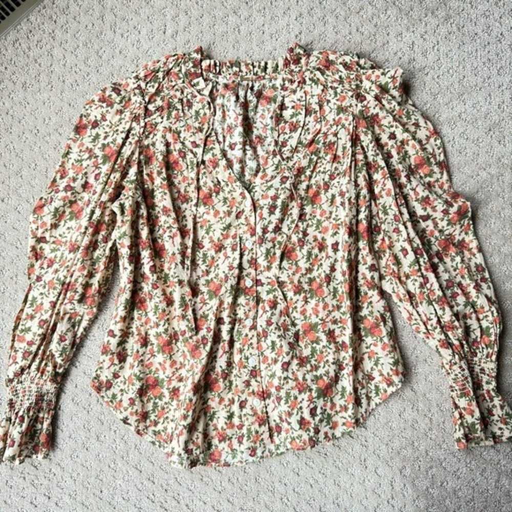 FREE PEOPLE • Meant To Be Blouse in Vintage Combo - image 5