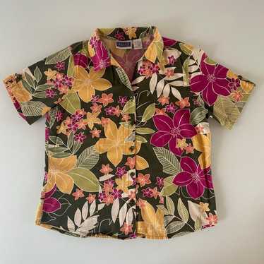 Vintage Erika & Co Floral Button Up! - image 1