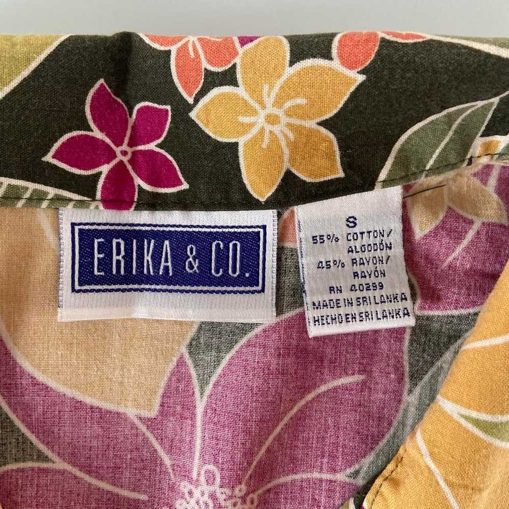 Vintage Erika & Co Floral Button Up! - image 3