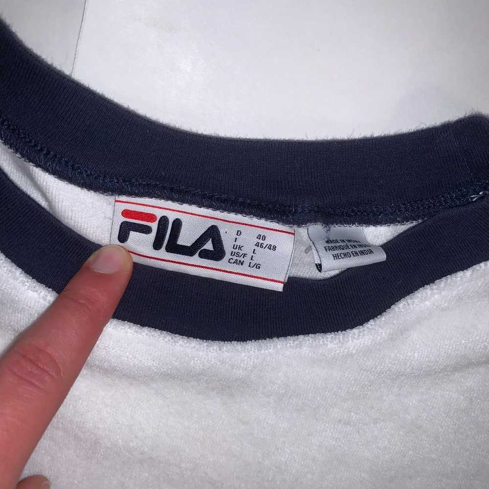 FILA cropped terry cloth T Shirt - image 2