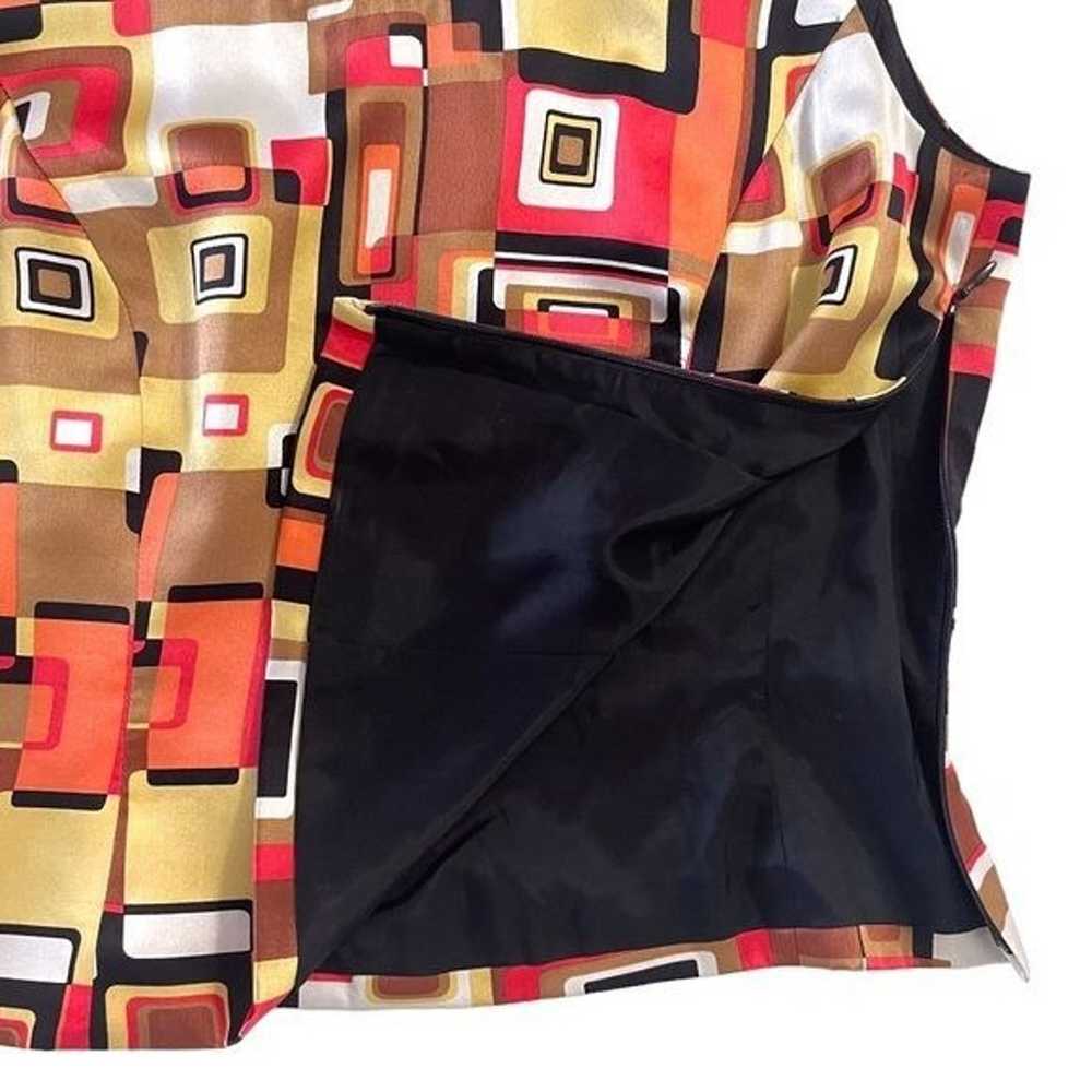 90s Mod Geo Print Silk Tank - image 6