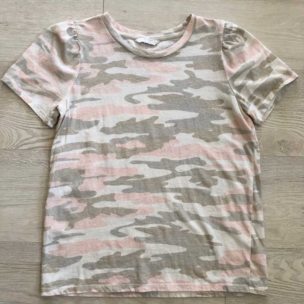 Lucky Brand Pink Camo Graphic Jersey T-shirt Blou… - image 9