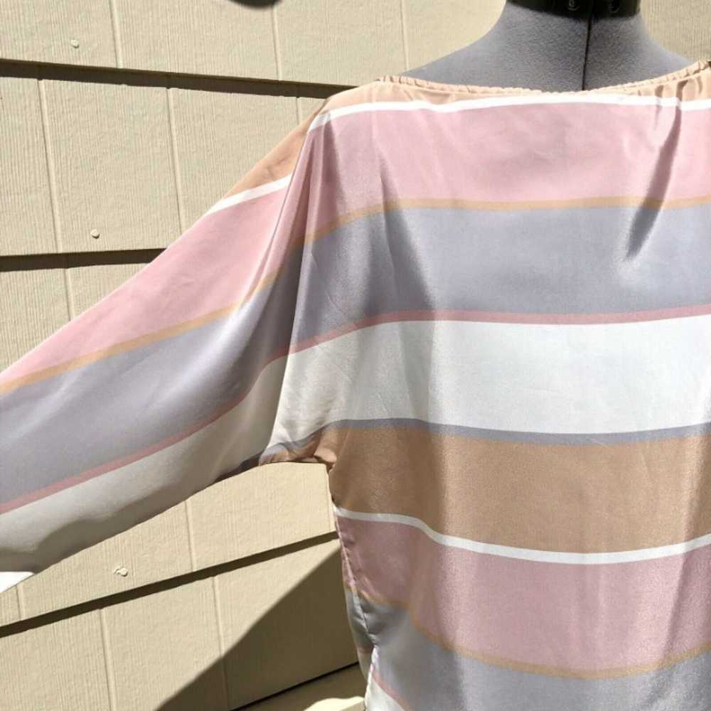 L Rothschild Vintage 80s Striped Blouse - image 5