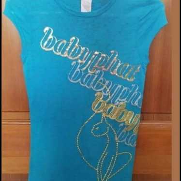 Baby Phat y2k Turquoise T-shirt New