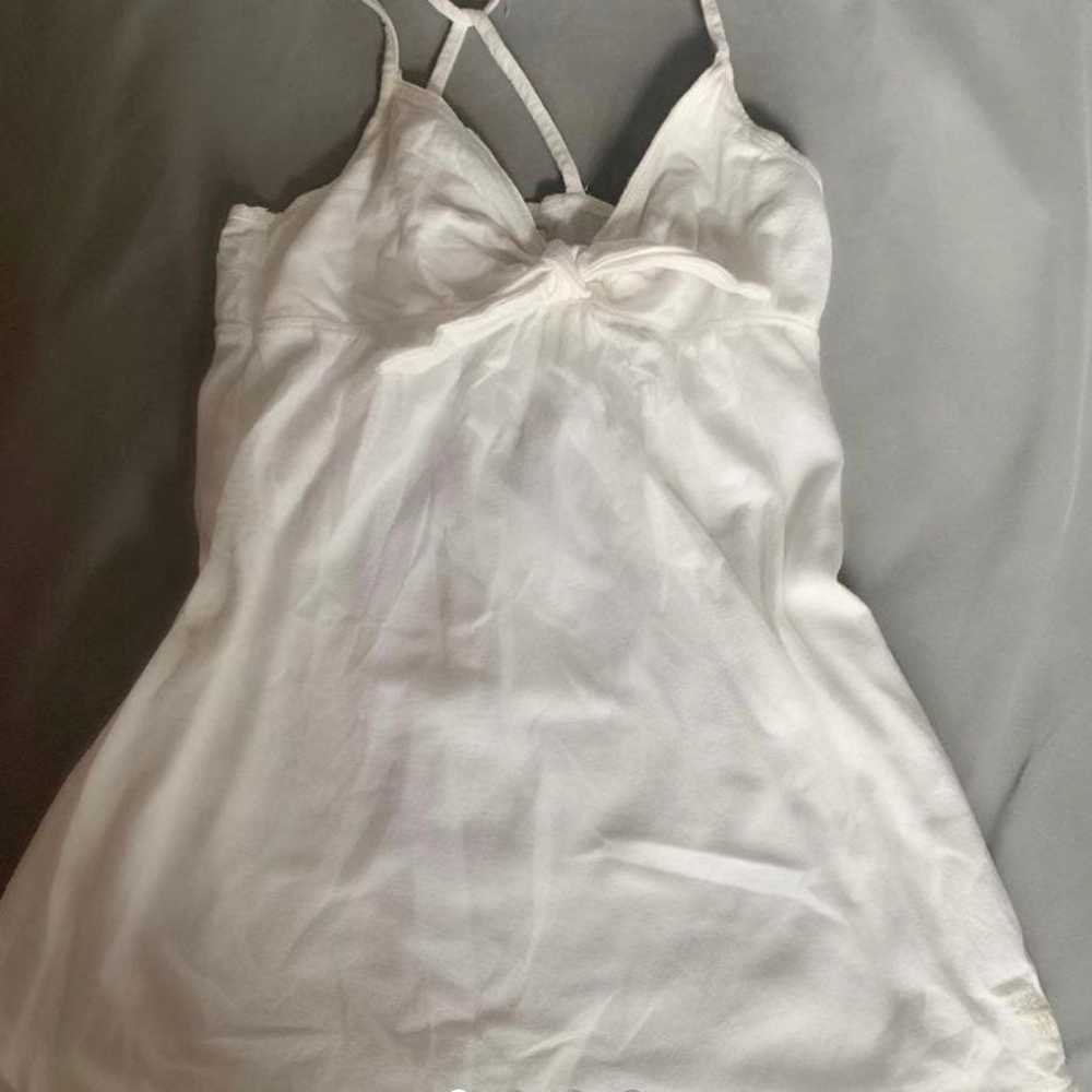 Abercrombie and Fitch white bow cami - image 1