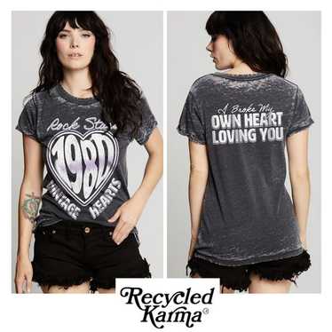 RECYCLED KARMA Vintage Hearts Rock Tee RK-19 - image 1