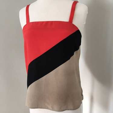 Vintage Square Neck Silk Tank - image 1