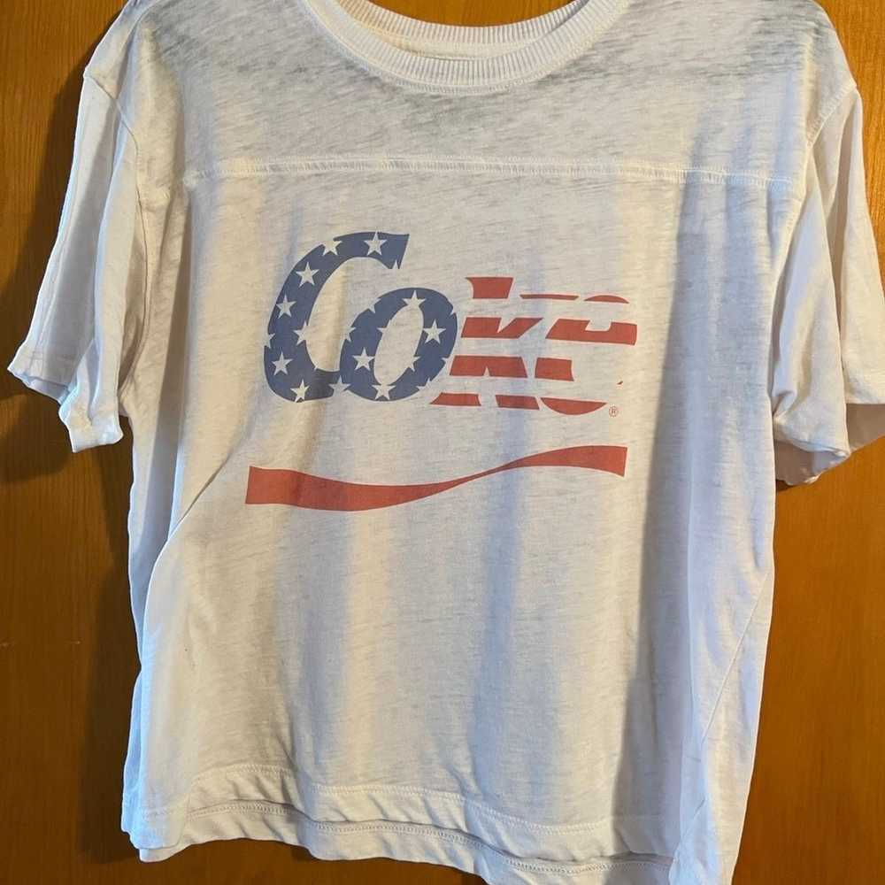 Americana Coke cropped tee - image 1