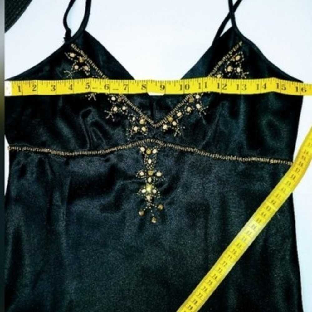 Vintage Y2k Black Embellished Cami (M) Wet Seal - image 5