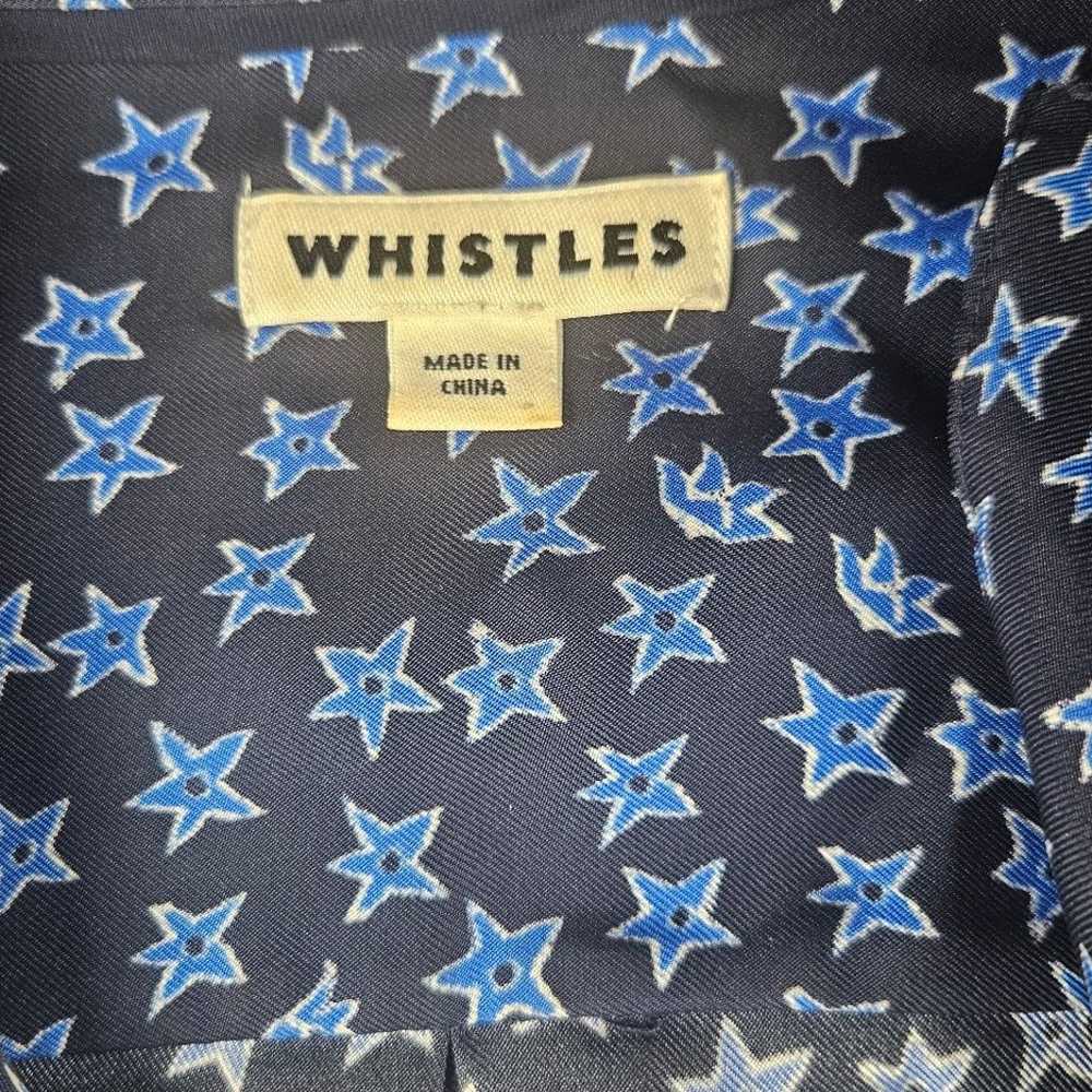 Whistles size 10 button up star design lounge shi… - image 12