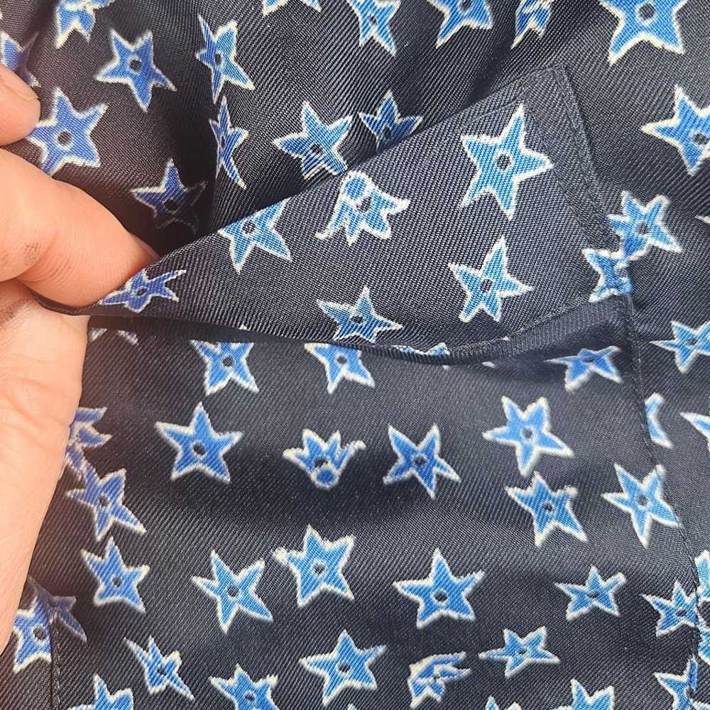 Whistles size 10 button up star design lounge shi… - image 7