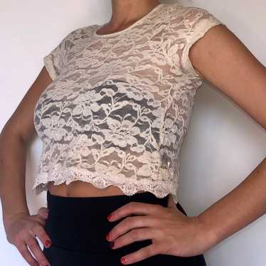 Dilemma lace crop top - image 1