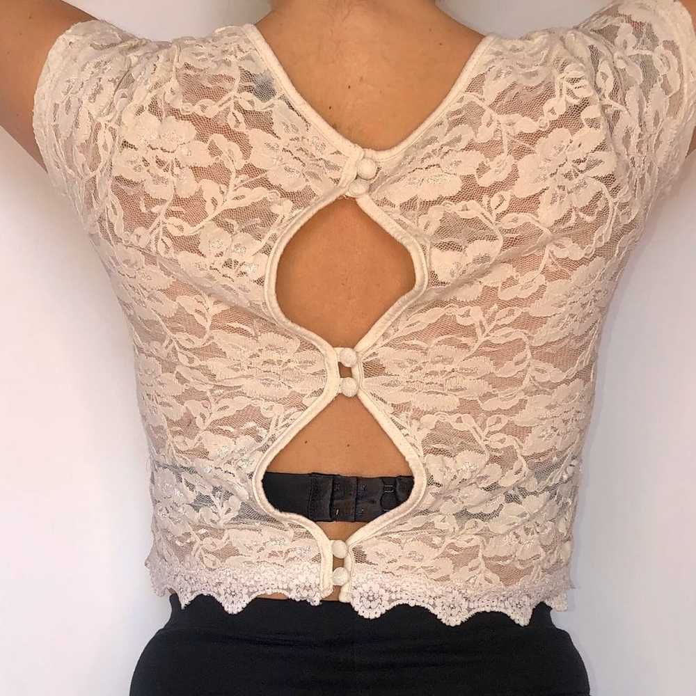 Dilemma lace crop top - image 5