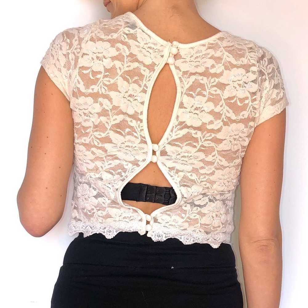 Dilemma lace crop top - image 6