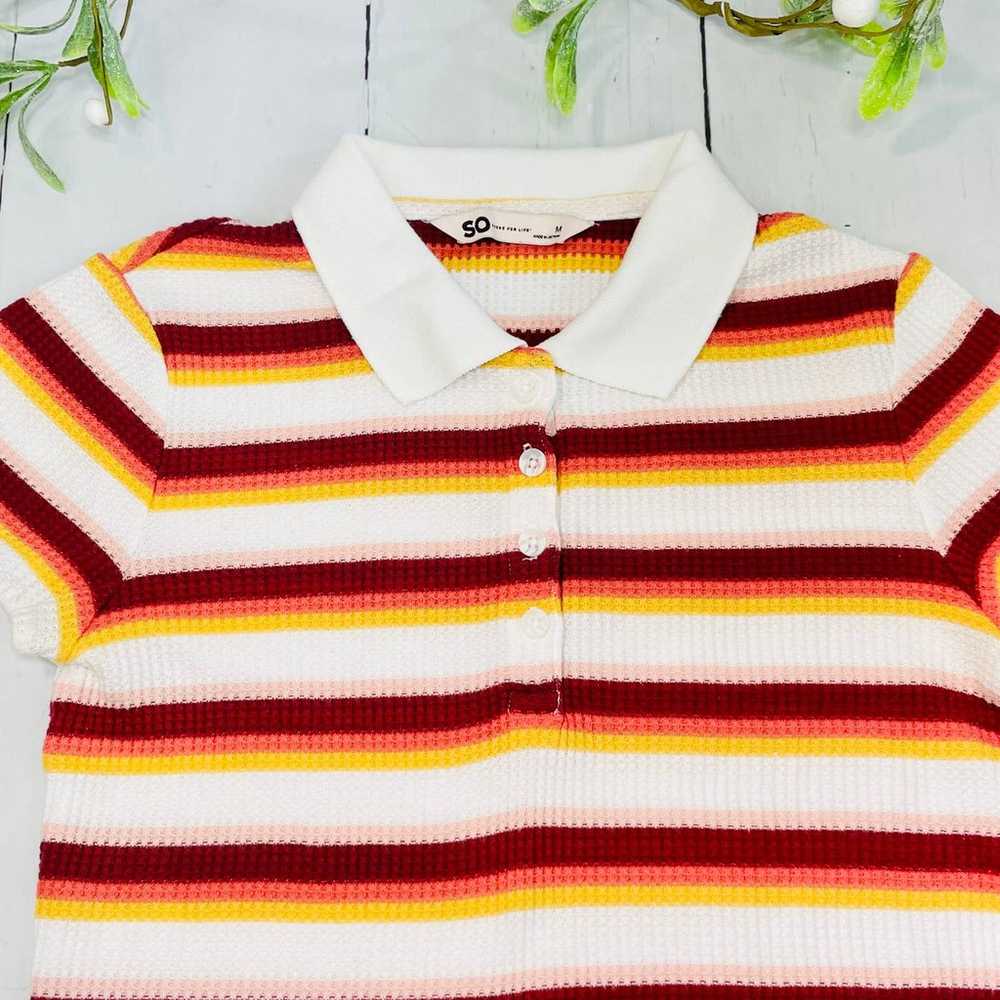 SO Goods for Life Vintage Inspired Crop Polo Shir… - image 2