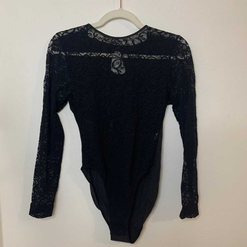 Vintage Jones New York lace long sleeve bodysuit - image 3