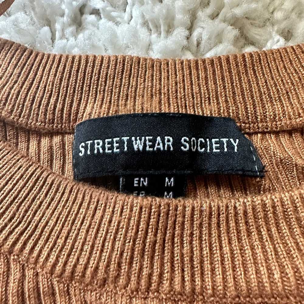 Streetwear Society ribbed knit vintage casual pre… - image 2