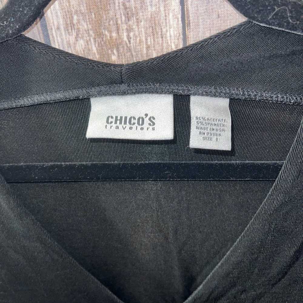 Chico Traveler’s black tank top, size 1, vintage - image 3