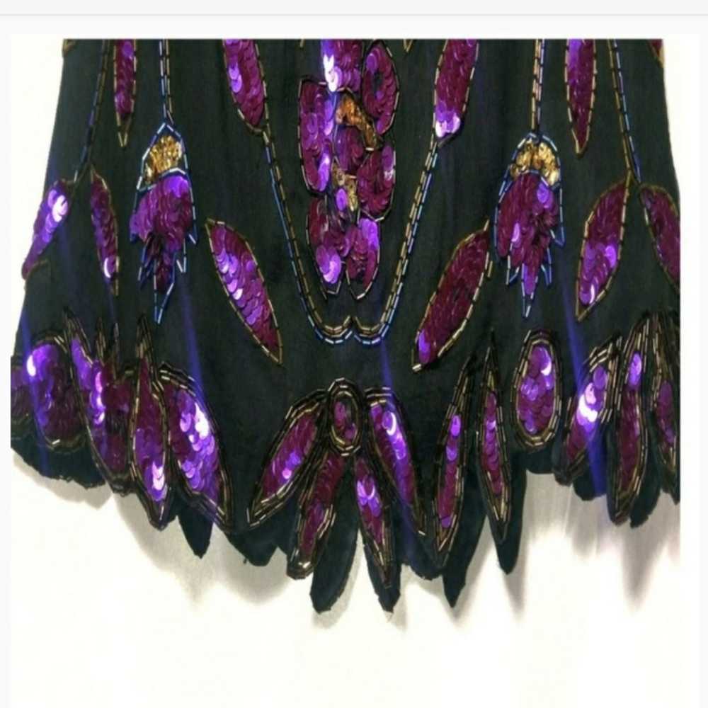 Vintage Stenay Formal black & purple seq - image 2