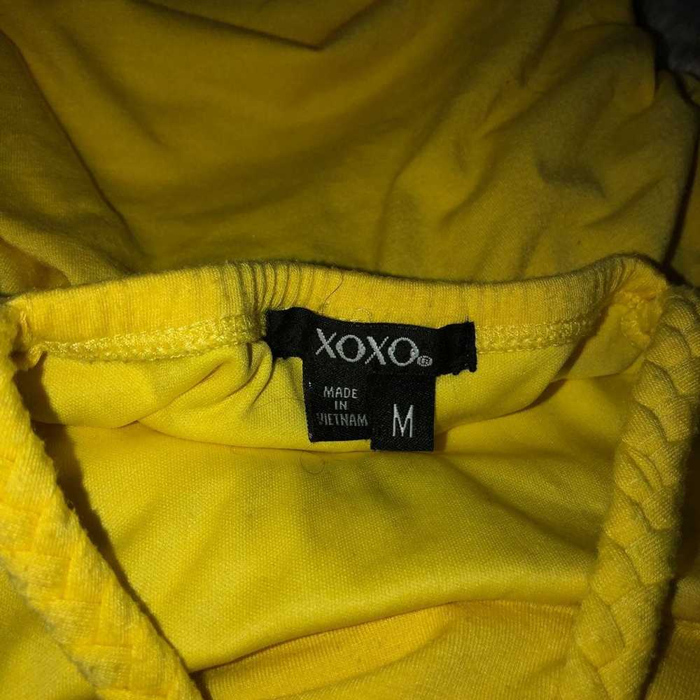 Yellow vintage y2k Xoxo Tunic Top - image 3