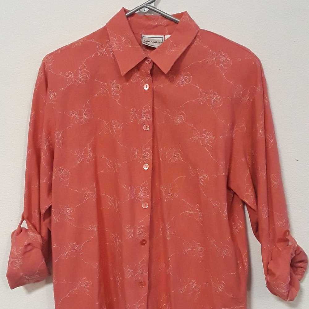 NAPA VALLEY CORAL COLOR MED SHIRT - image 2