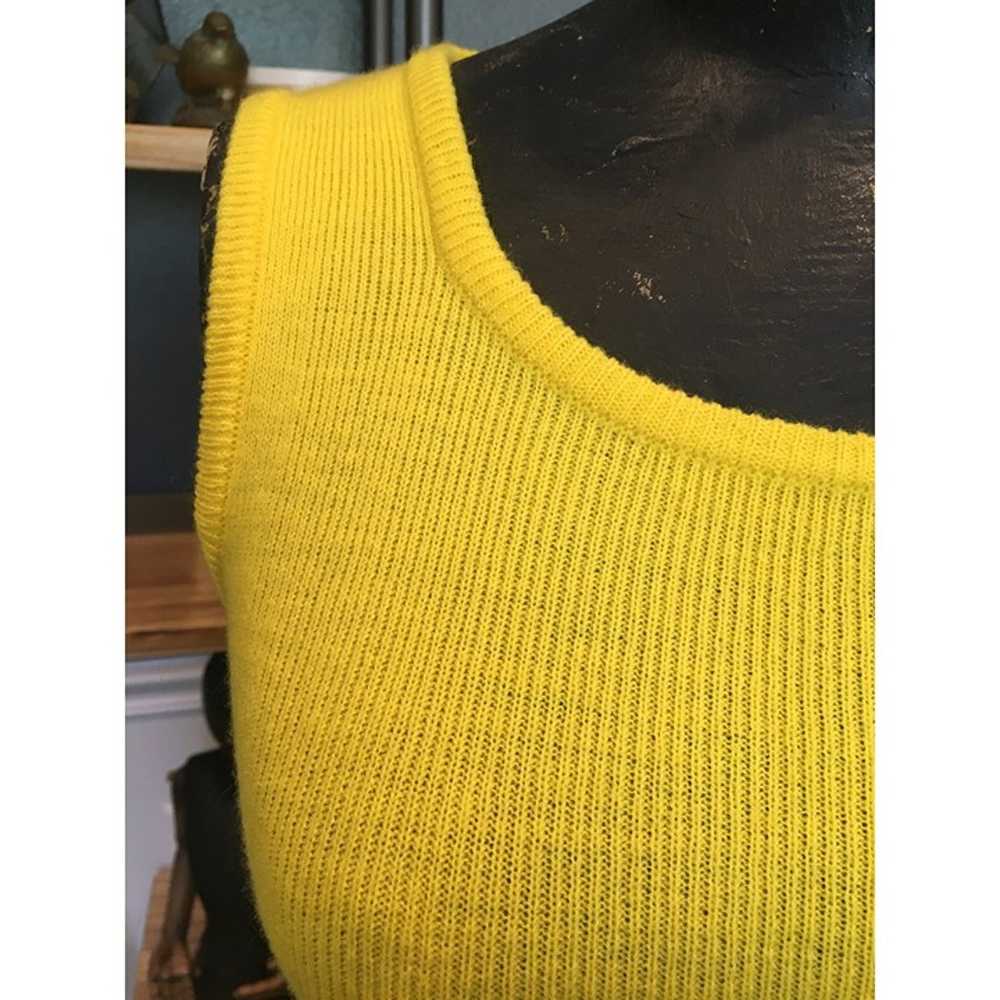 70s Finest Quality, Yellow, Sweater, Blouse, Slee… - image 2