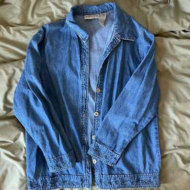 Vintage denim flannel - image 1