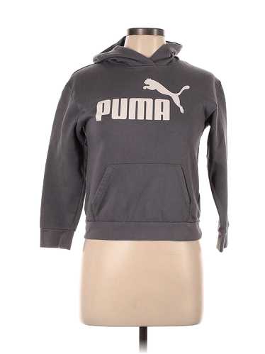 Puma Women Gray Pullover Hoodie L