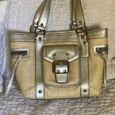 バッグ Coach y2k Legacy Tote Bag Straw Leather Coach y2k Legacy Tote Bag Straw Leather | eBay
