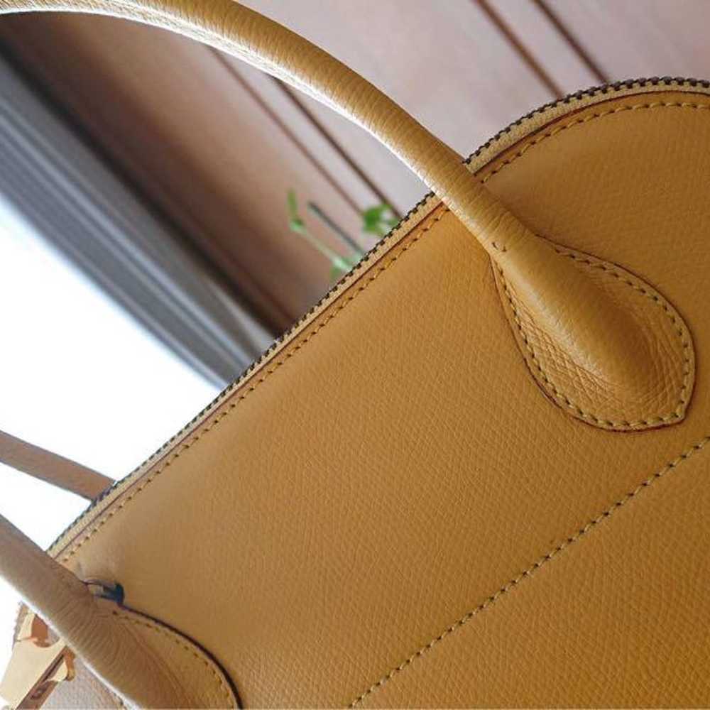 High-class handbag shoulder bag yellow. - image 8