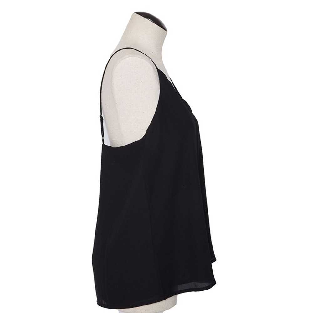 Socialite Tank, M, Black scalloped edge tank, sum… - image 2