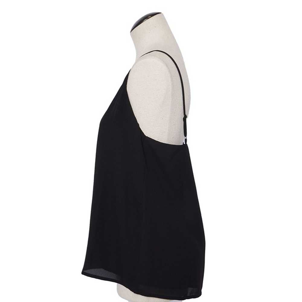 Socialite Tank, M, Black scalloped edge tank, sum… - image 3