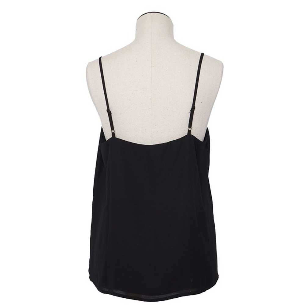 Socialite Tank, M, Black scalloped edge tank, sum… - image 4