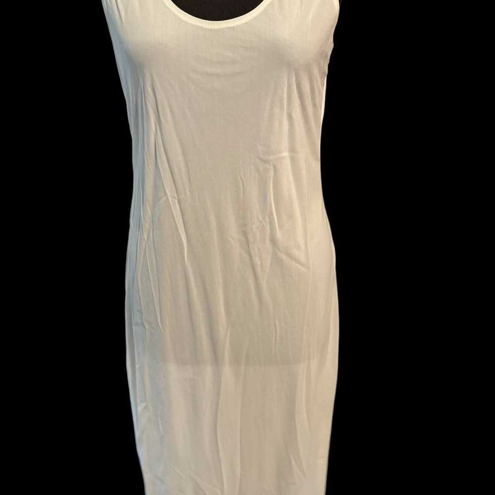 Vintage shabby chic boho white lace dress Sz sm - image 12