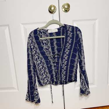 Vintage Havana Navy blue blouse