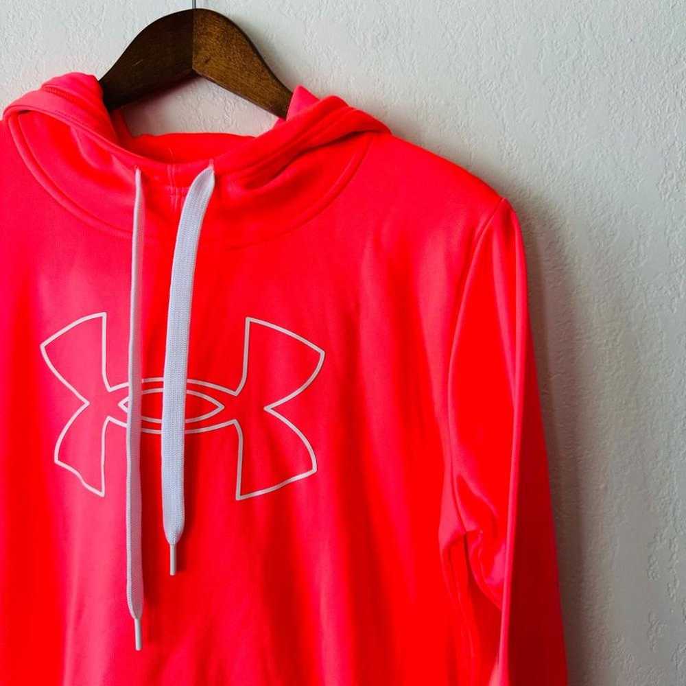 Under Armour | neon pink bright hoodie - image 2