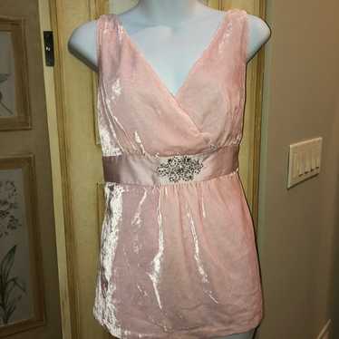 Bandolino light pink velvet embellished