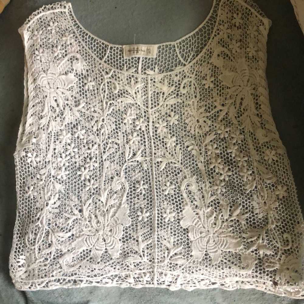 Abercrombie and Fitch vintage lace box top - image 1