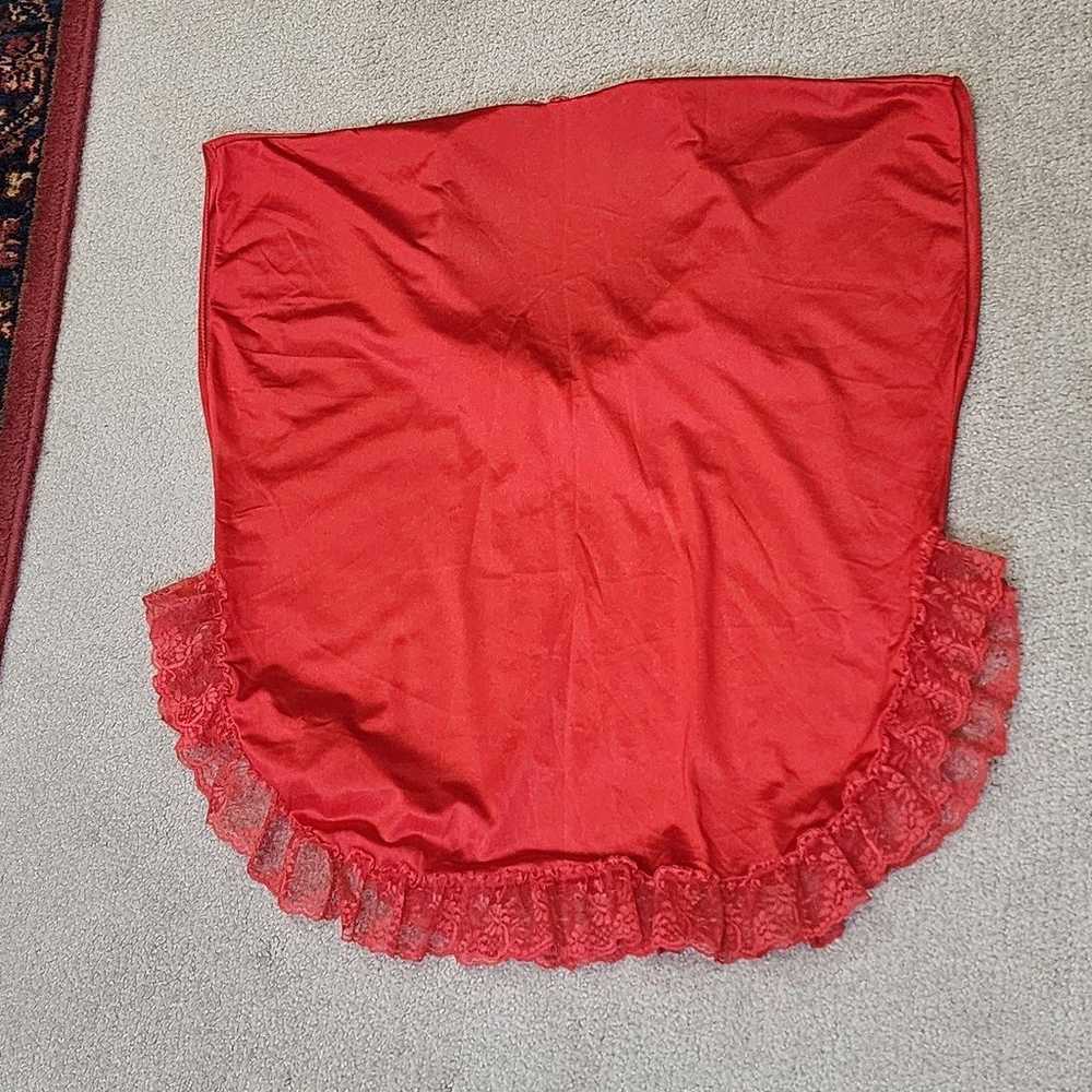 JCPenny True Vintage Red With Lace Detail Lingeri… - image 6