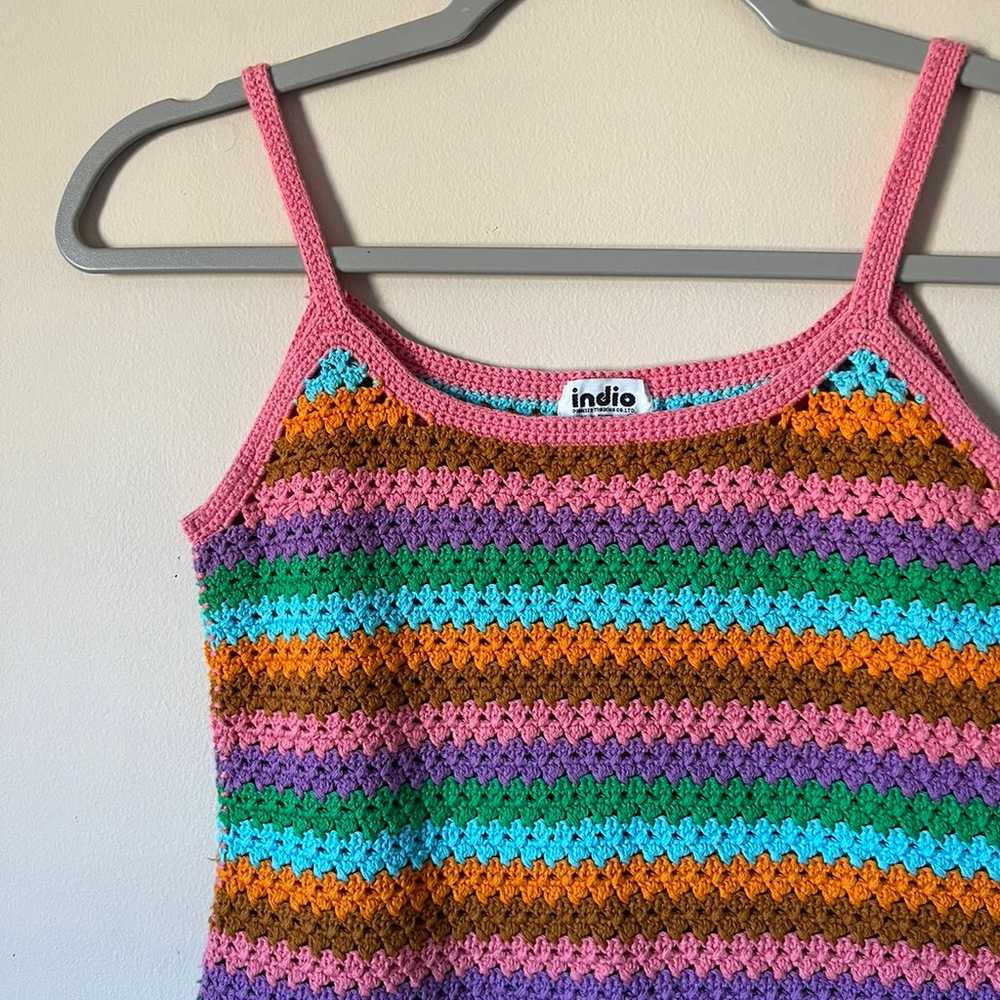 Colorful Knit Tank Top - image 2